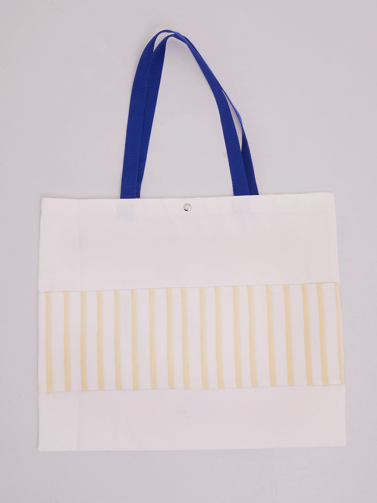 --White with Blue Straps