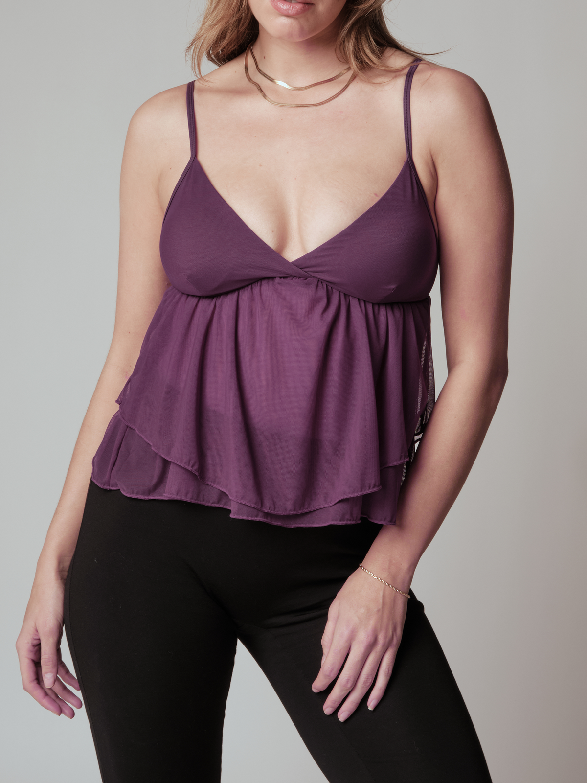 Mesh Flowy Cami – Klassy Network