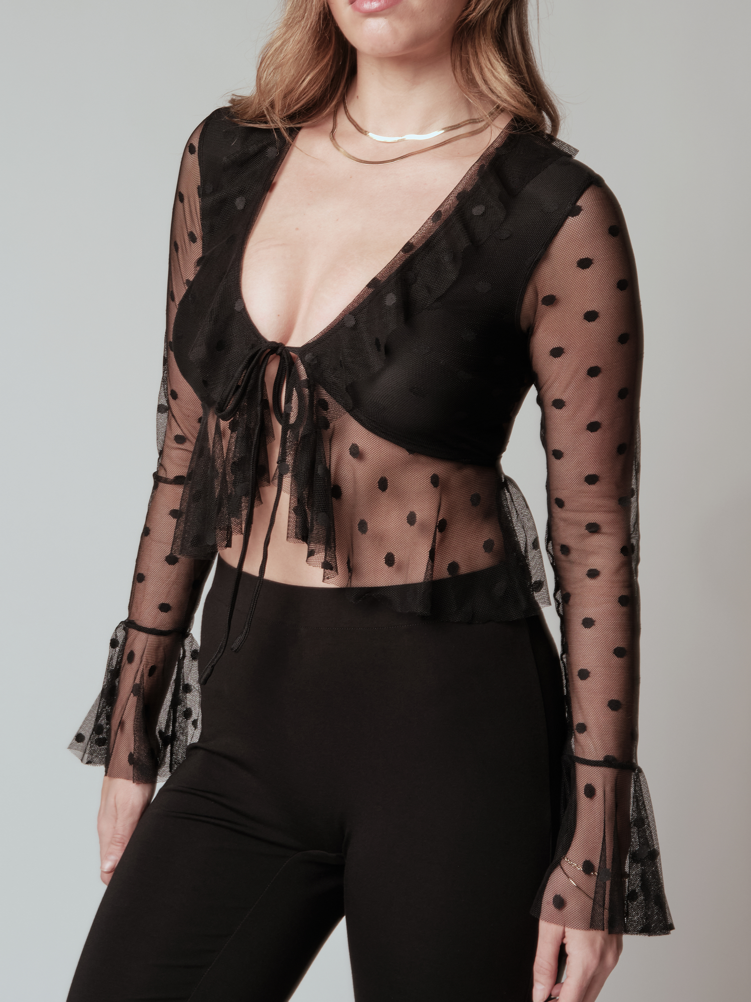 --Black Polka Dot