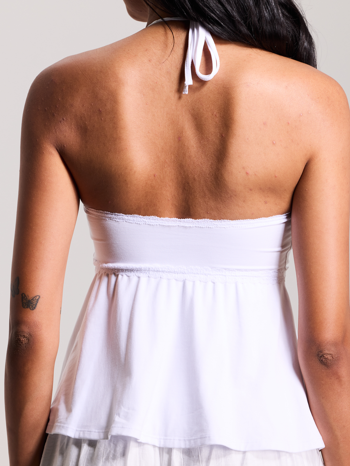 Lace Trim Babydoll Halter – Klassy Network
