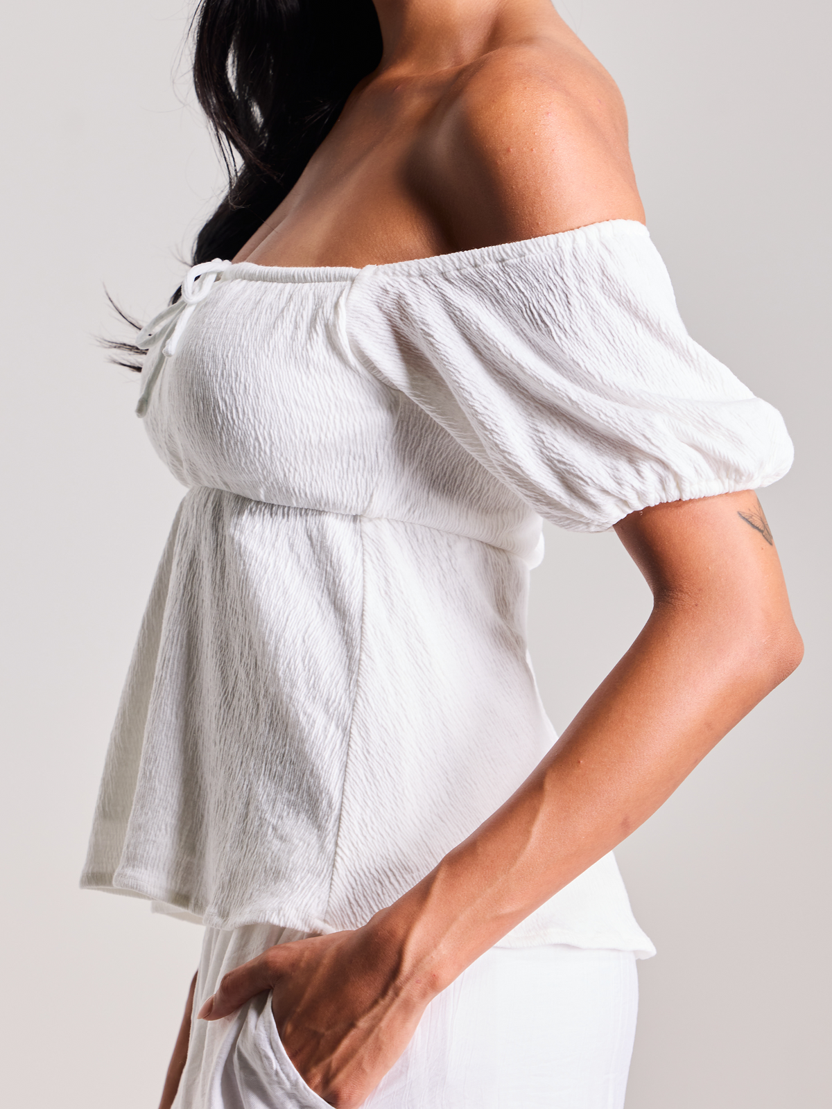 Milkmaid Puff Sleeve Off The Shoulder – Klassy Network