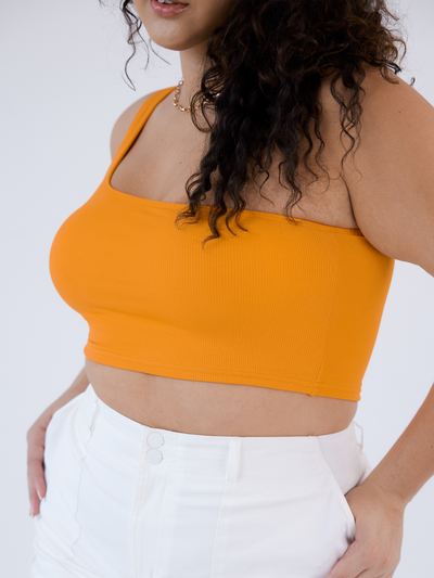 Ribbed One Shoulder Brami 2.0 (Crop)