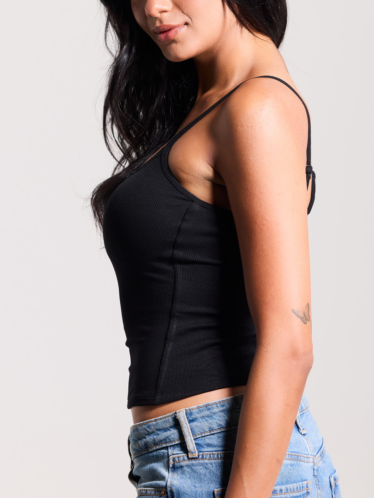 Ribbed Lace Trim Cami – Klassy Network