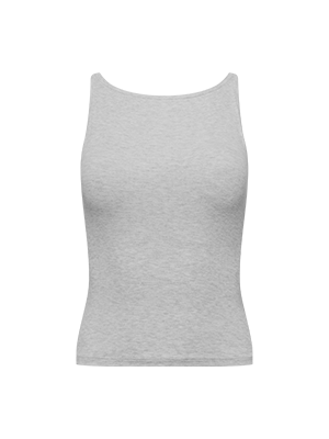 Ribbed Dainty Boat Neck