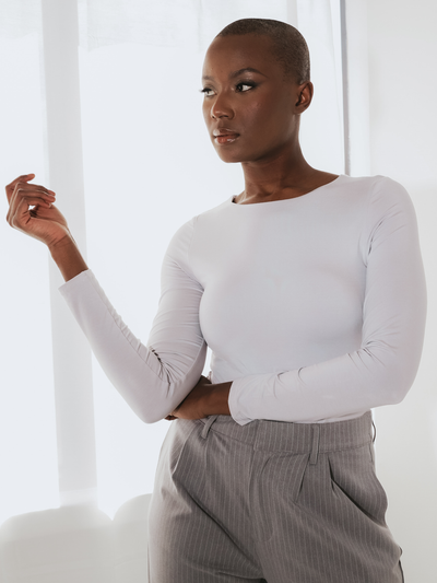 Crew Neck Long Sleeve Brami (Full Length)