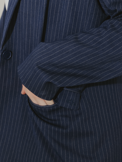 Pinstripe Blazer