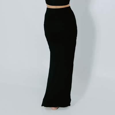 Ruched Maxi Skirt
